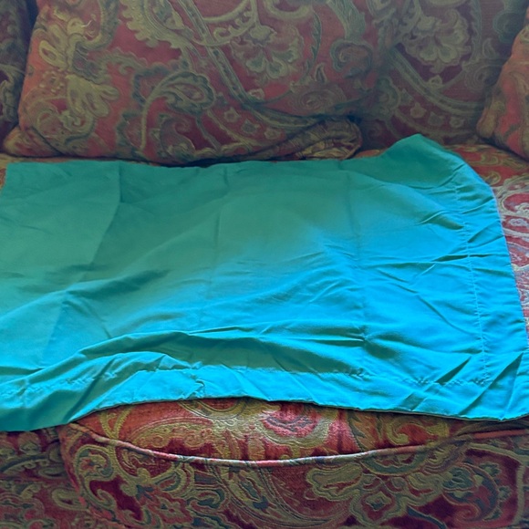 Other - Vibrant Teal Fabric pillow case cover